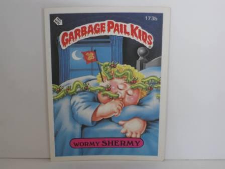 173b Wormy SHERMY 1986 Topps Garbage Pail Kids Card